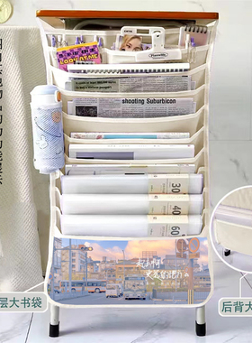 伪装学渣同款挂书袋多功能课桌收纳袋神器学生大容量挂书袋男女