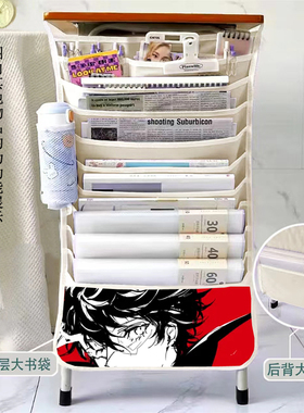 女神异闻录5挂书袋课桌收纳袋初中高中生P3大容量多功能书挂袋