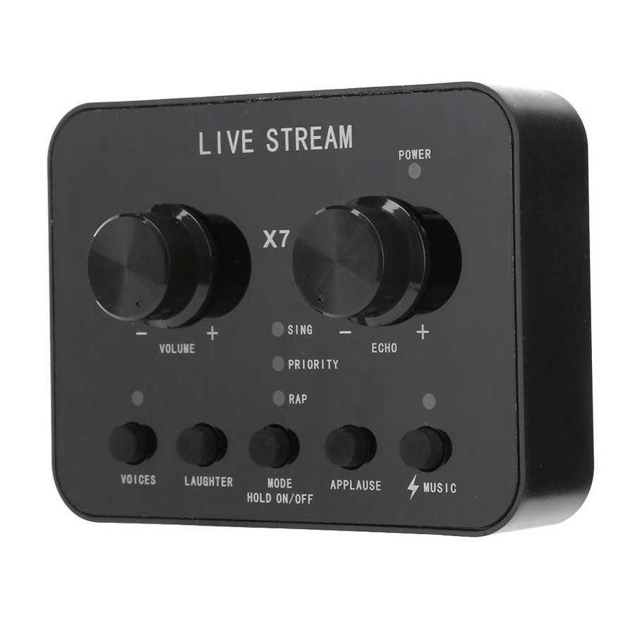 x7 live sound card usb external sound card multi effect aud