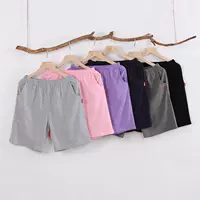 Quần short Đồ ngủ Phụ nữ Cotton mùa hè Nam 100% Cotton Thin Loose Kích thước lớn Các cặp vợ chồng Trang chủ Five Points Home Quần - Quần tây quần nữ