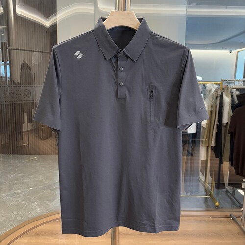 H家速干吸湿运动翻领短袖POLO衫