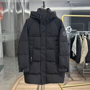 【H家】北方可过冬！冬季加厚抗寒男士休闲连帽中长款保暖羽绒服