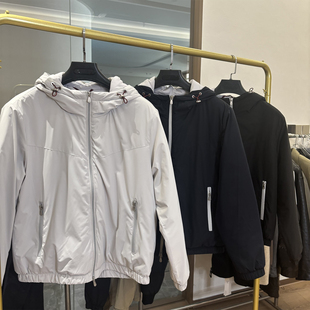 秋冬户外防风防水时尚 桑蚕丝填充 百搭连帽棉衣男 绵羊毛 顶奢