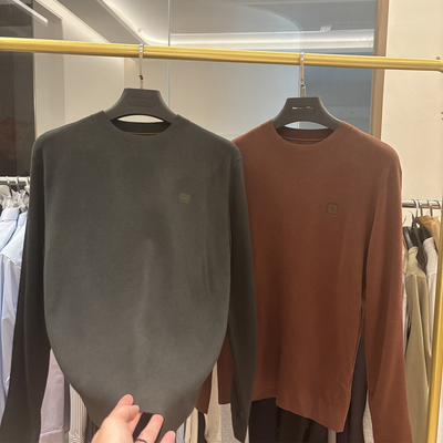 雅家山羊绒简约休闲打底针织衫