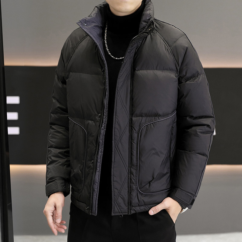 立领短款白鸭绒立领短款羽绒服