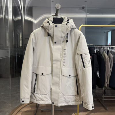 H家极光系列90白鹅绒连帽羽绒服