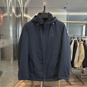 户外软壳休闲连帽夹克棉衣男 秋冬新款 H家 可脱羊毛聚能内胆