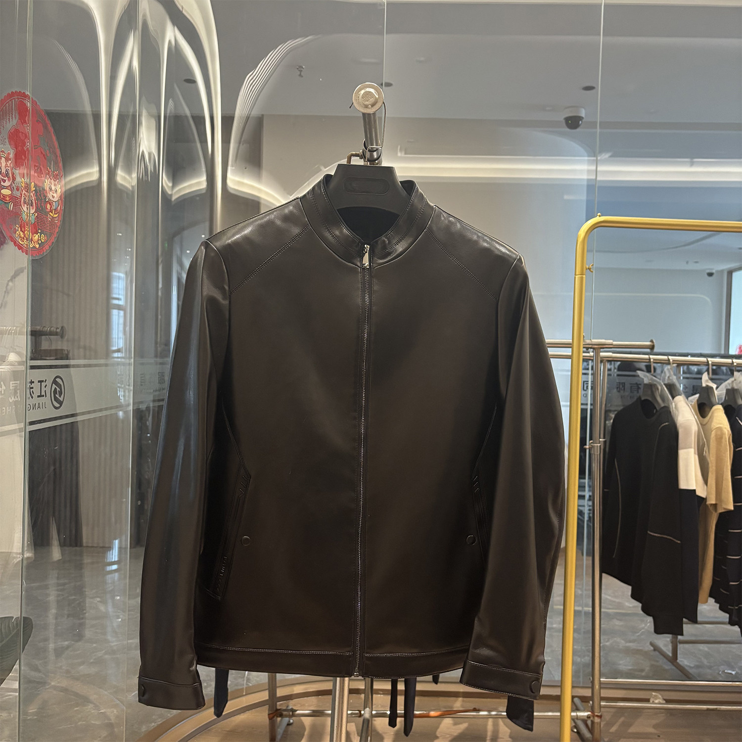 【H家】柔软超纤皮！加绒加厚！秋冬男士简约休闲立领机车皮夹克,男装,皮衣,淘宝优惠券,粉丝福利购,淘宝优惠卷