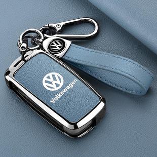 适用大众汽车钥匙套朗逸宝来途观桑塔纳速腾polo捷达帕萨特壳包扣