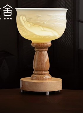 维纳斯影灯羊脂玉瓷裸体画礼品