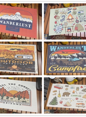 餐垫茶几餐桌办公桌书桌子隔热杯垫可水洗户外室内拍照文艺餐垫子