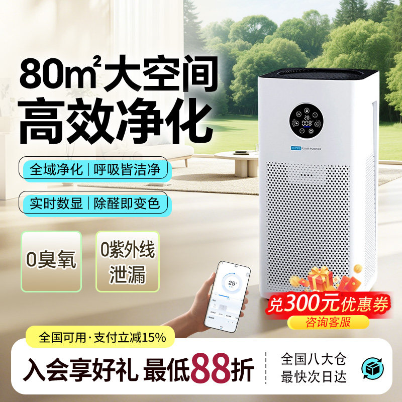 空气堡（AIRBURG）空气净化器家用新房装修除甲醛除菌除异味P3