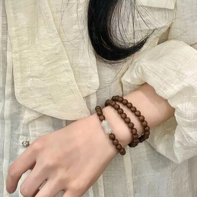 B「她非池物」新中式保平安纳福招财寓意手串串珠编织手链女