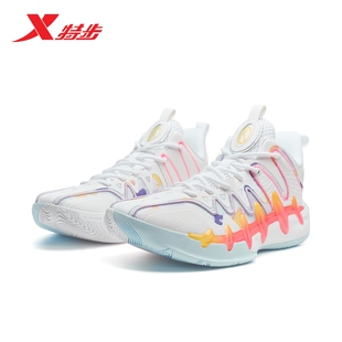 特步鏖战5代丨2025新品男鞋缓震运动鞋实战防滑耐磨专业篮球鞋子