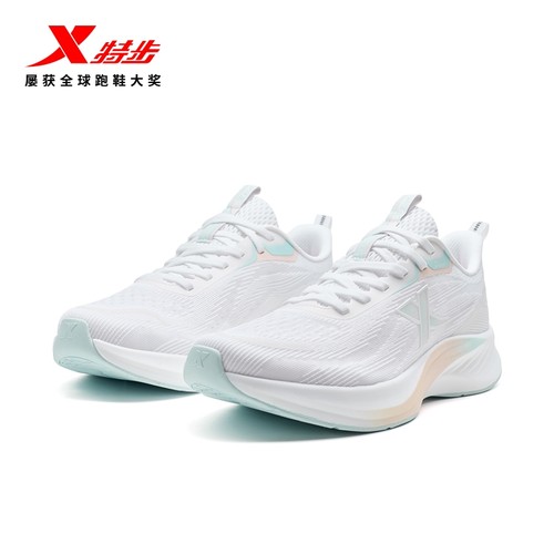 特步轻翼3丨跑步鞋女鞋2025春季新款减震运动鞋网面跳绳鞋慢跑鞋