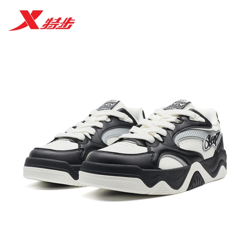 特步男鞋板鞋休闲鞋男士2025正品