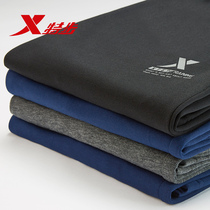 Men's special step sports pants new loose legged pants with plush casual pants, Wei pants, knitted pants, men