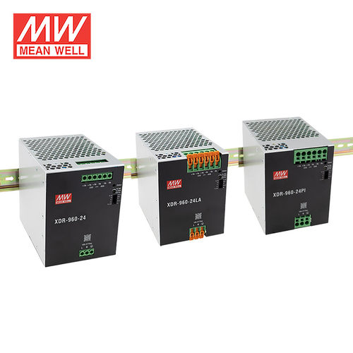 明纬960W导轨电源XDR-960 AC-DC工业国际安规认证24/36/48V LA PI