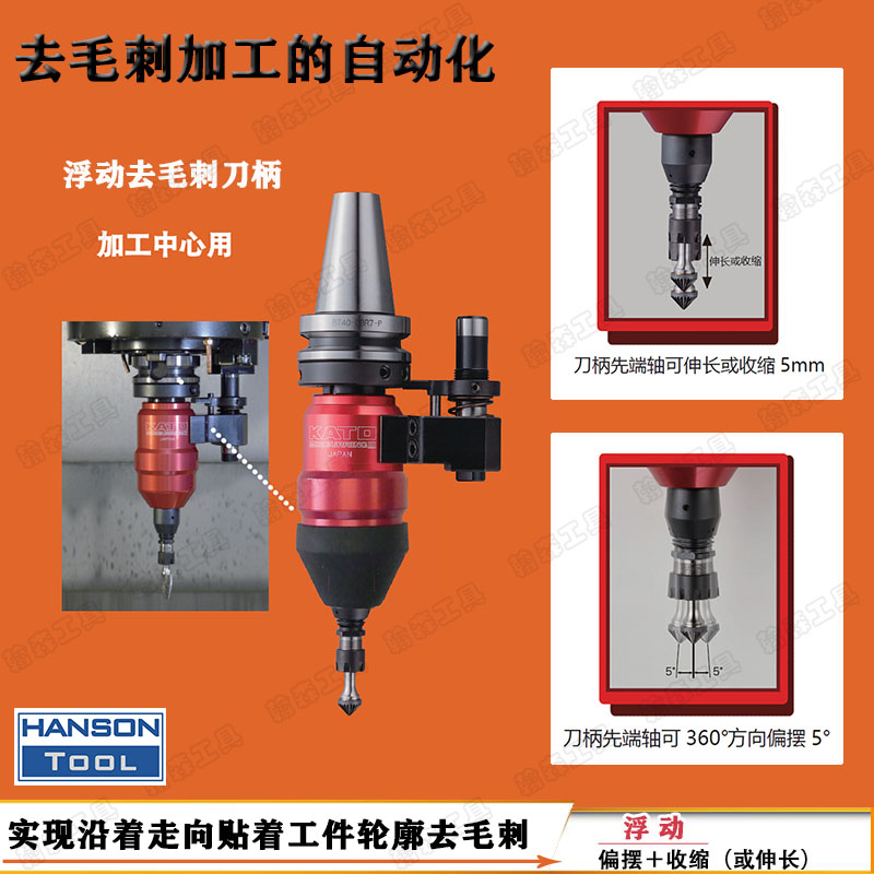 浮动去毛刺主轴装置去除棱廓飞边