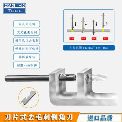 弹性过孔倒角刀正反去毛刺工具