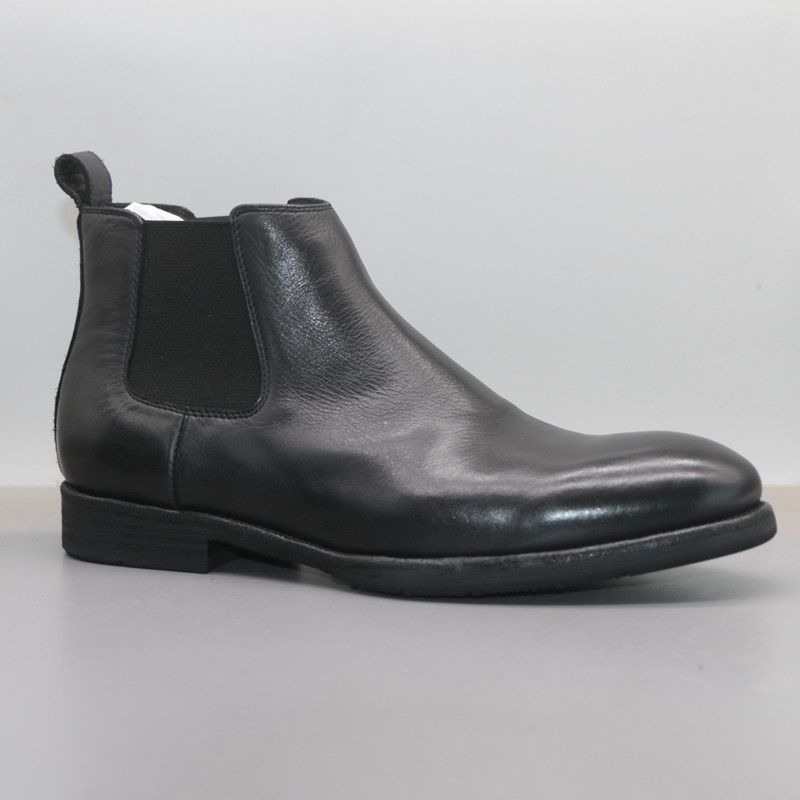 GOODYEAR COWHIDE SOLE LEAKAGE FOREIGN TRADE LEATHER MENS BOOTS BRITISH VINTAGE HEAVY INDUSTRY WASHED CHELSEA BOOTS MARTIN BOOTS