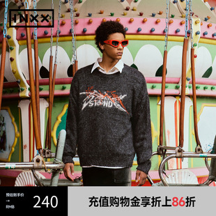 情侣XMD3060894 INXX Standby潮牌秋新品 休闲圆领套头针织衫