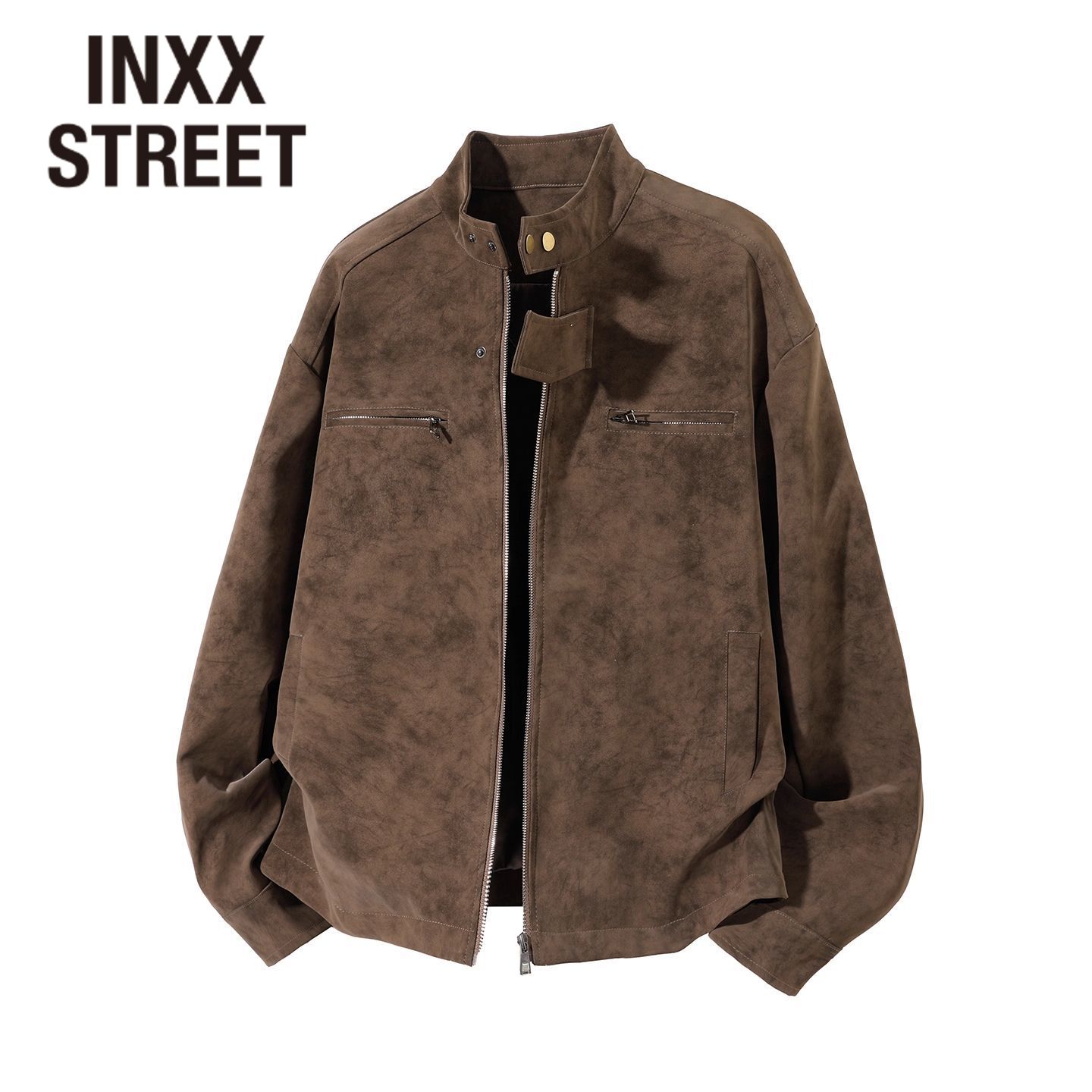 秋冬加绒棉服外套美式复古夹克