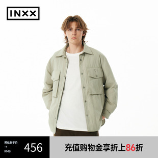 休闲大口袋拼接羽绒服情侣APE4151331 INXX APYD潮牌冬季 新品