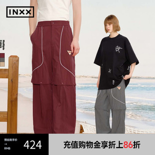 INXX 工装 长短两穿休闲裤 情侣XRF2230859 风可拆卸裤 腿刺绣长裤
