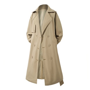 INXX STREET高级感英伦风复古大衣风衣秋冬男宽松翻领外套情侣款