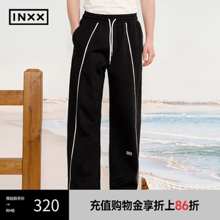 撞色嵌条设计男女同款 休闲风休闲裤 INXX XRF2230814 潮牌美式