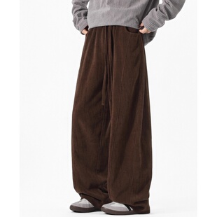 重磅复古宽松阔腿裤 INXX 秋季 灯芯绒垂感休闲裤 直筒 STREET美式