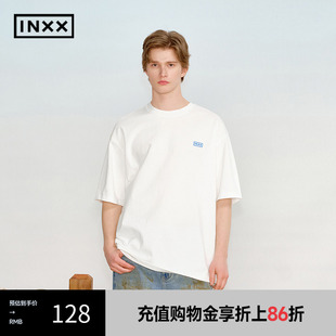 T恤飞机图案上衣情侣XRF2010826 INXX 潮牌撞色字母印花短袖