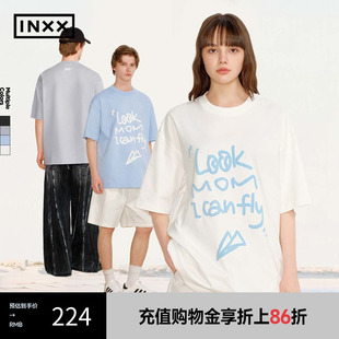 上衣男女同款 T恤基础款 INXX XRF2010999 治愈感图案印花短袖