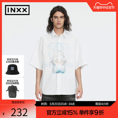 【INXX】Standby 时尚潮牌23夏新品短袖衬衣男女同款XMD2040696