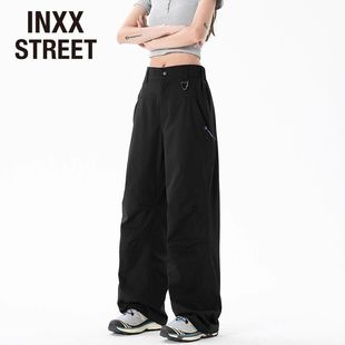 休闲裤 INXX 男女秋冬新款 加绒防水宽松直筒机能冲锋裤 STREET美式