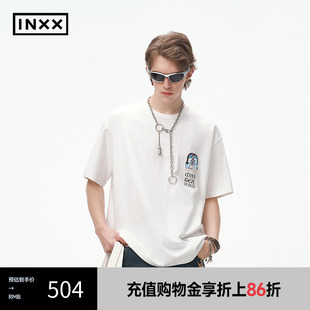 T恤250g重磅上衣情侣XRF2011224 INXX MASTER 敦煌主题印花短袖