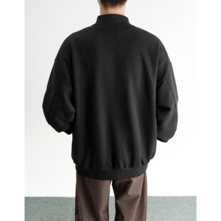 STREET灰色长袖 衣服男装 针织衫 秋冬外套秋装 上衣 男2025新款 INXX