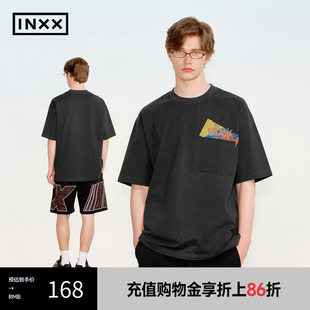 INXX 290g高克重凉感面料T恤糖果图案印花上衣情侣XRF2011025