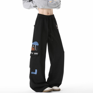 秋冬宽松阔腿直筒休闲长裤 INXX 男士 裤 STREET小狗大口袋设计工装