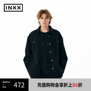 衬衫 潮牌爱心图案拔印衬衣男女同款 INXX APE4041324 APYD时尚