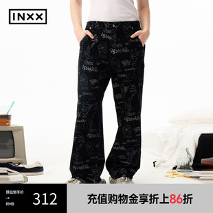 五口袋长裤 数码 拔印牛仔裤 XRF1220728 男女同款 INXX 潮牌满版