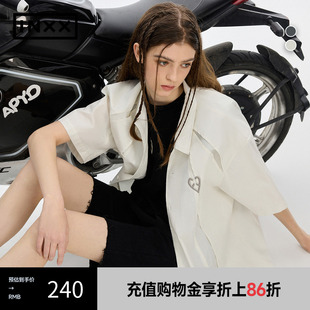短袖 时尚 潮牌夏新品 APE2040599 衬衣男女同款 INXX APYD