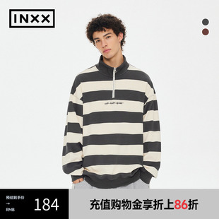 INXX AND HIP 情侣上衣HID3581391 BONE美式 复古条纹Polo衫
