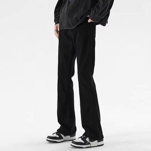 男士 高街vibe牛仔裤 秋季 潮牌修身 INXX 微喇直筒休闲裤 STREET美式