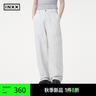 INXX 工装 复古蜡染水洗休闲裤 XRF3231250 风直筒长裤 男女同款