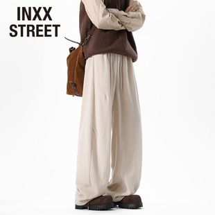 垂感宽松阔腿休闲运动长裤 INXX 秋冬新款 男士 STREET重磅弯刀卫裤