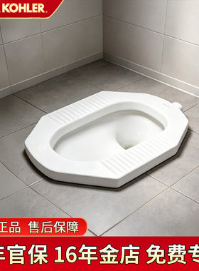 科勒陶瓷防臭蹲便器4002T