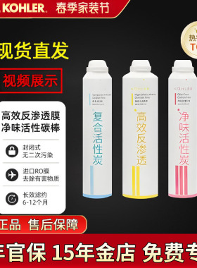 科勒净水机滤芯80031T/80041T直饮水机耗材活性炭配件KP040/KP050