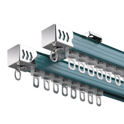 重型窗帘轨道轴承轮顶侧两用支架